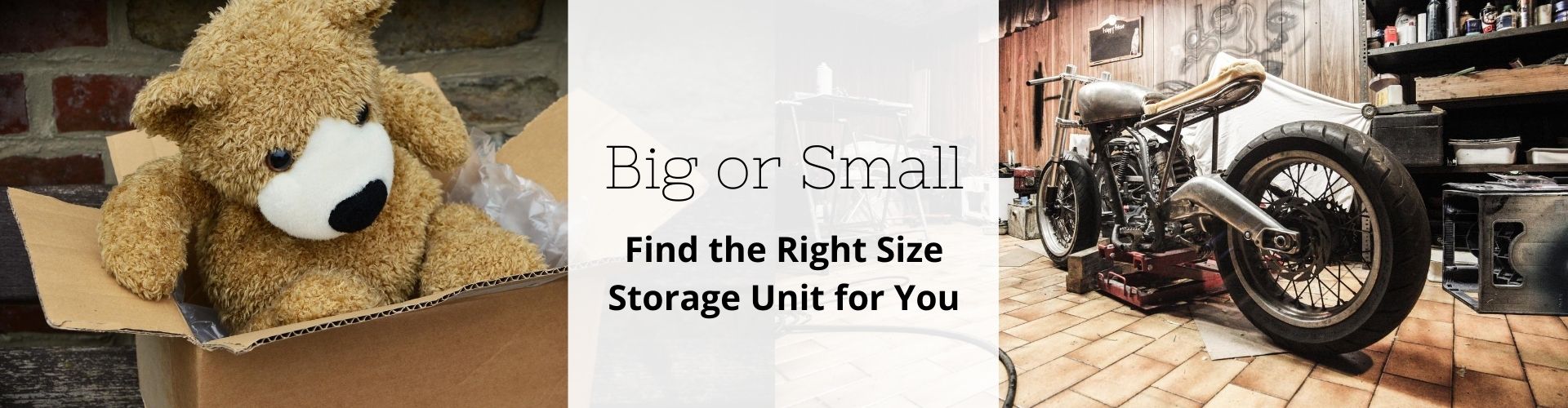Storage Unit Size Guide - Musics U-Drop U-Lock